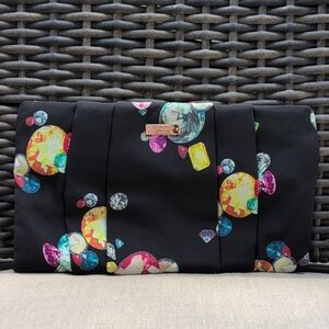 Kate Spade New York KingsJewels Print Kaleidoball Satin Clutch